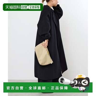 日本直邮Deuxieme Classe 女装 羊毛马海毛 无领大衣 轻盈质感 日