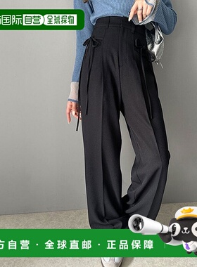 日本直邮Classical Elf 漂亮可爱风时尚感丝带阔腿裤 C04519EW011