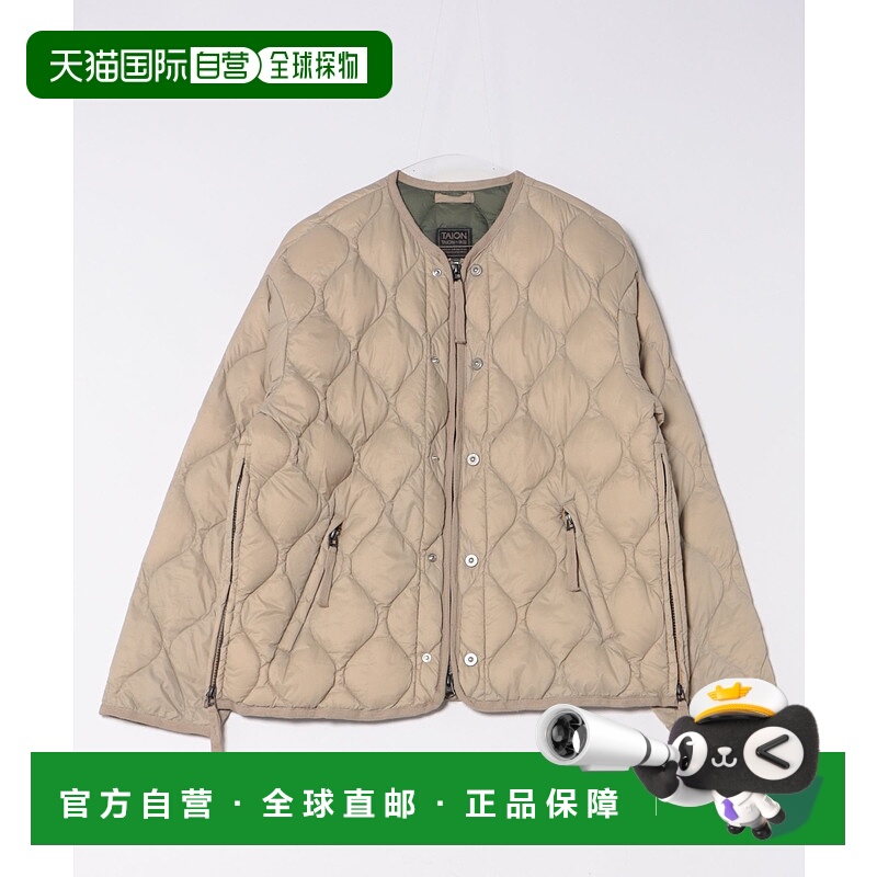 1h可退 日本直邮TAION 女士宽松双拉链羽绒外套 800FP轻暖便携 23