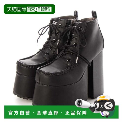 日本直邮YOSUKE 厚底系带靴 YO729BW17530 黑色