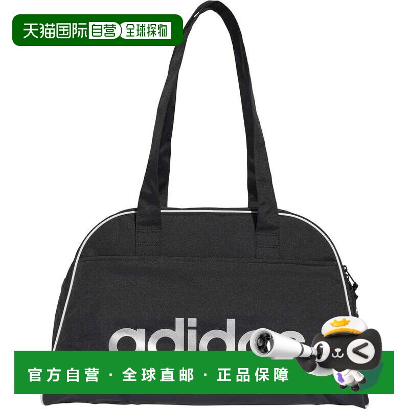 日本直邮阿迪达斯 Linear Essentials 保龄球包黑色/银色金属色图片