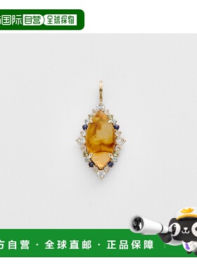 日本直邮日潮 agete 阿卡朵K10 多宝石吊坠单只