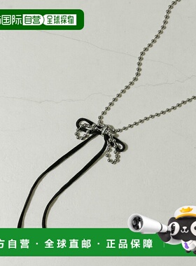 1h可退 日本直邮SMELLY 女士立体蝴蝶结金属链项链 SMA42PC003