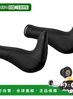 【日本直邮】GORIX 自行车Ergo握把+末端 GX-849AD3-L1-G2 黑色x