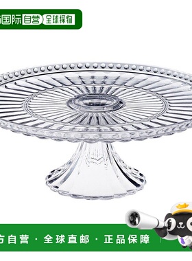 【日本直邮】KINTO蛋糕架23021花瓣盘圆形透明款式方便使用210mm