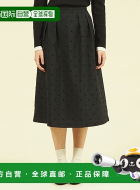 日本直邮MACKINTOSH PHILOSOPHY 女士圆点提花褶皱中裙 H5S08444_