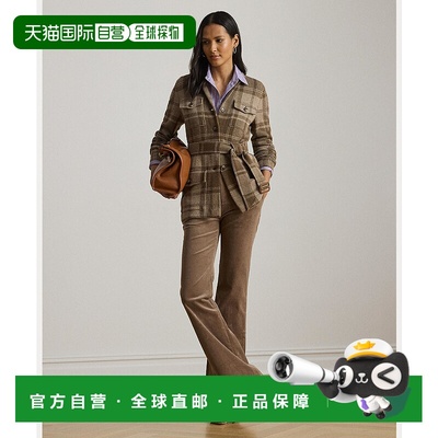 1h可退 日本直邮LAUREN RALPH LAUREN 女装 高腰 细条灯芯绒 喇叭