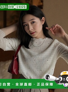 1h可退 日本直邮Classical Elf 女士透气立体纹理短袖上衣 ce1010