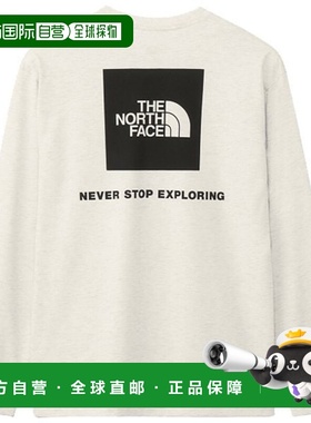 日本直邮THE NORTH FACE 男士长袖背部方形logoT恤 NT32442 上衣