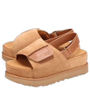 日本直邮 UGG 凉鞋带凉鞋 Golden Star 高露跟女式厚底女式 GOLDE