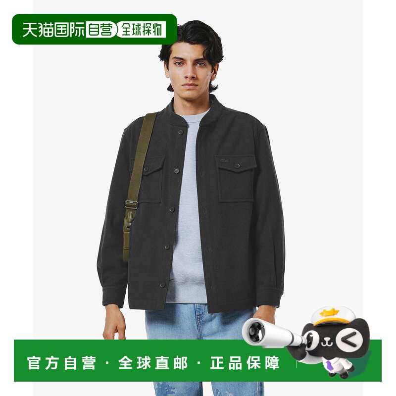 日本直邮LACOSTE 麦尔登衬衫外套 炭灰色男装图片