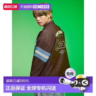 1h可退 日本直邮EVRIS 女装 PSYCHIC FEVER联名仿皮夹克 立体刺绣