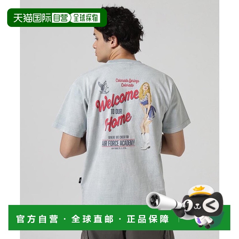 日本直邮AVIREX 褪色啦啦队短袖T恤 [AV1129EM025681]