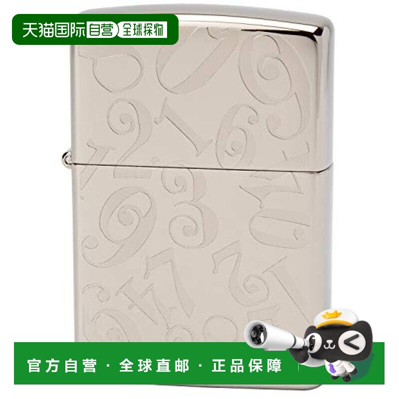 【日本直邮】Zippo芝宝 打火机 数字雕刻 银色 Ti-S-N