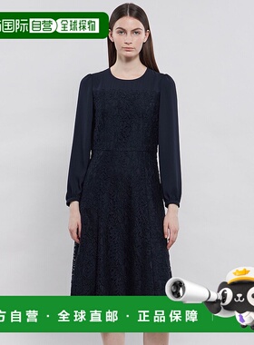 1h可退 日本直邮EPOCA 女士蕾丝拼接收腰连衣裙 M5J13511__