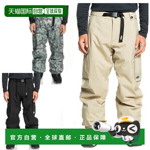 日本直邮QUIKSILVER SNOW DOWN CARGO 裤子男女士防水滑雪裤2025