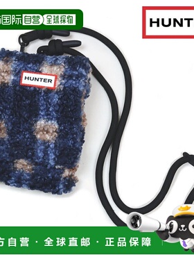 日本直邮Hunter 包 INTREPID 格子布袋手机袋 海事蓝色格纹 UBP36