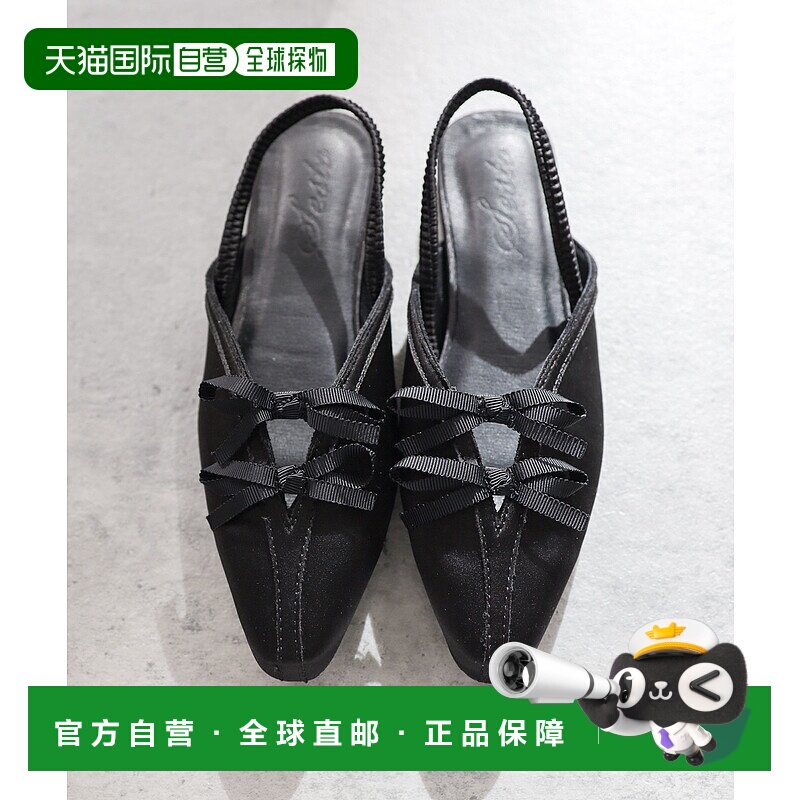 1h可退 日本直邮SESTO 女士双蝴蝶结橡胶带式凉鞋 dns2418新款