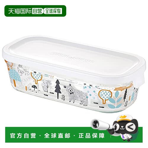 【日本直邮】Iwaki 怡万家 玻璃保存容器 長方形500ml B3246-SNE