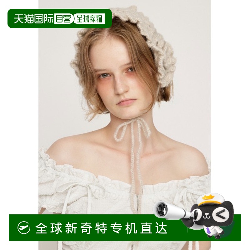 1h可退 日本直邮SLY 女装 立体花卉图案手编针织发饰头带 030IAZ5