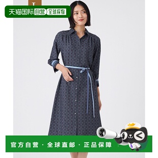 1h可退 日本直邮TRANS WORK 女装 宽松半袖连衣裙 印花设计+抗菌