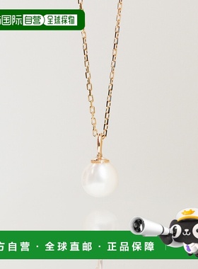 1h可退 日本直邮cui-cui K10YG 4mm 淡水珍珠项链 781522吊坠