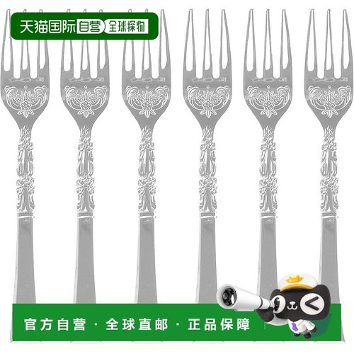 【日本直邮】Nagao 古董 Hime 叉 镀银 6 件套 日本制造