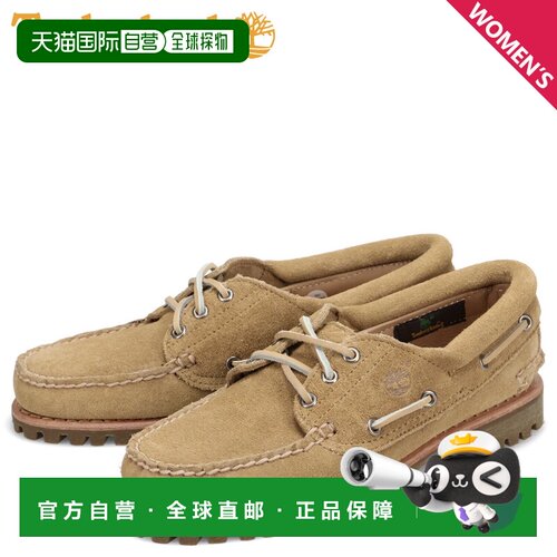 日本直邮Timberland Heritage Noreen 女士三孔莫卡辛船鞋米色A2G