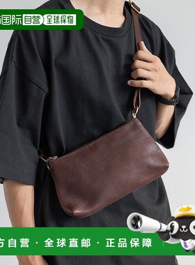 日本直邮Rocky Monroe 男士迷你斜挎肩背两用真皮邮差包 [RK6854A