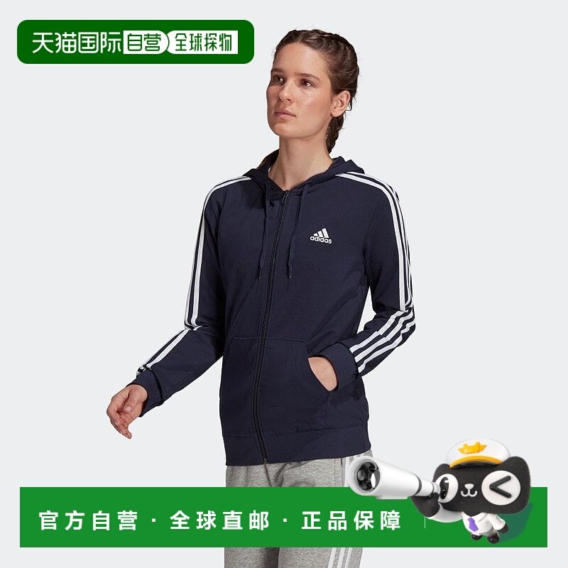 日本直邮adidas W ESS 3S SJ 训练连帽运动衫 [28853-H07839]