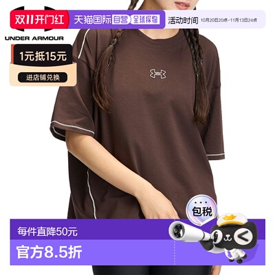 日本直邮Under Armour UA Performance Cotton 女士短袖T恤 运动
