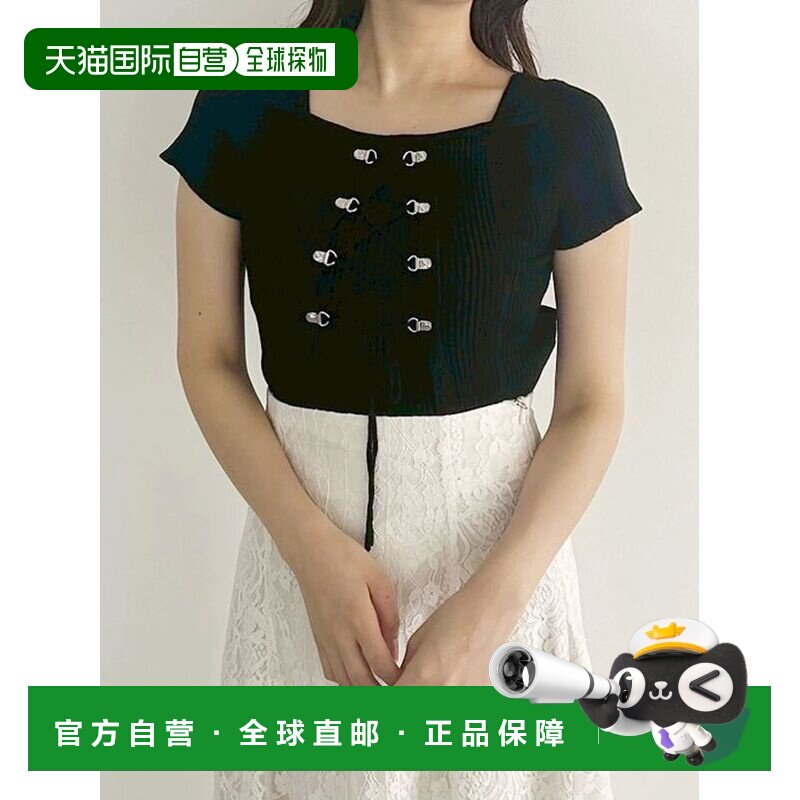MERCURYDUO 女装 宽松设计 针织上衣 前幅短款系带 0025426004图片