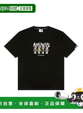 1h可退 日本直邮AAPE 女装 棉 圆领短袖T恤 AAPTEW1757XXP