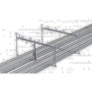 【日本直邮】KATO建筑模型铁道模型4线式复线架线柱套装10根入