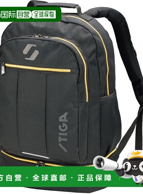 日本直邮STIGA Rival JP BIG 黑色/金色乒乓球背包 1422020285