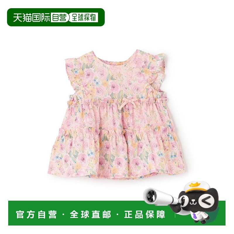 日本直邮日潮 sense of wonder儿童玫瑰花园长款短袖 1253207长袖