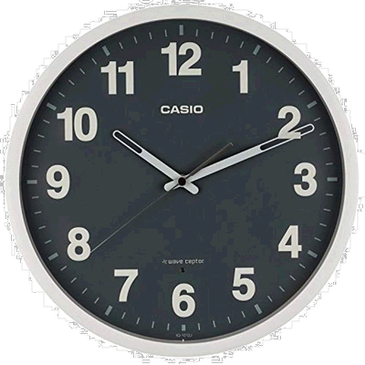 【日本直邮】CASIO卡西欧挂钟无线电波灰色直径30.5cm IQ-1012J-8