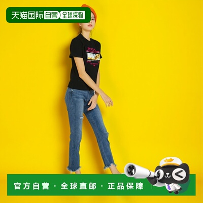 1h可退 日本直邮RVCA 男女同款印花短袖T恤 BF04A207纯棉