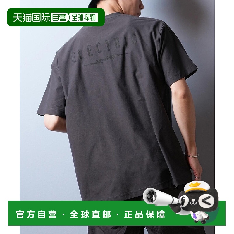 1h可退 日本直邮ELECTRIC 男女同款简约背面印花短袖T恤 E25STM02