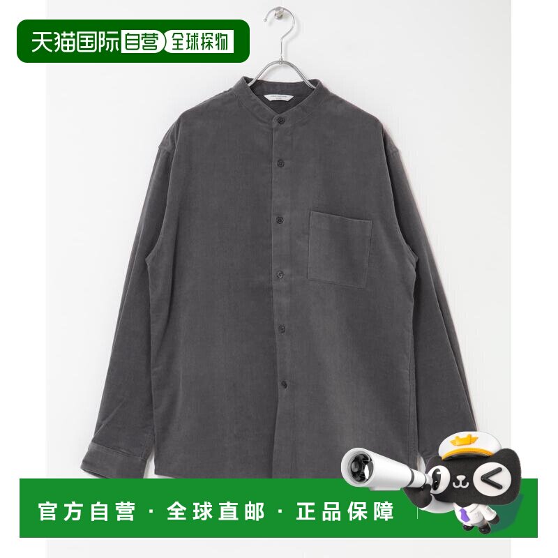 URBAN RESEARCH DOORS男装『UR TECH』灯芯绒立领衬衫 宽松设计 D图片