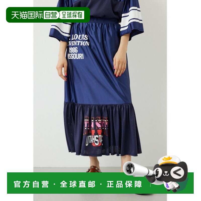 日本直邮RODEO CROWNS WIDE BOWL 女士 再生游戏衬衫拼接层叠半裙