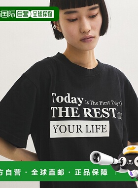 1h可退 日本直邮HEAR MY NAME 女士纯棉春夏版复古印花T恤 2025AE