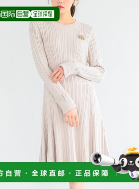 日本直邮MISCH MASCH 胸针装饰A字针织连衣裙 [MI1814EW062521]