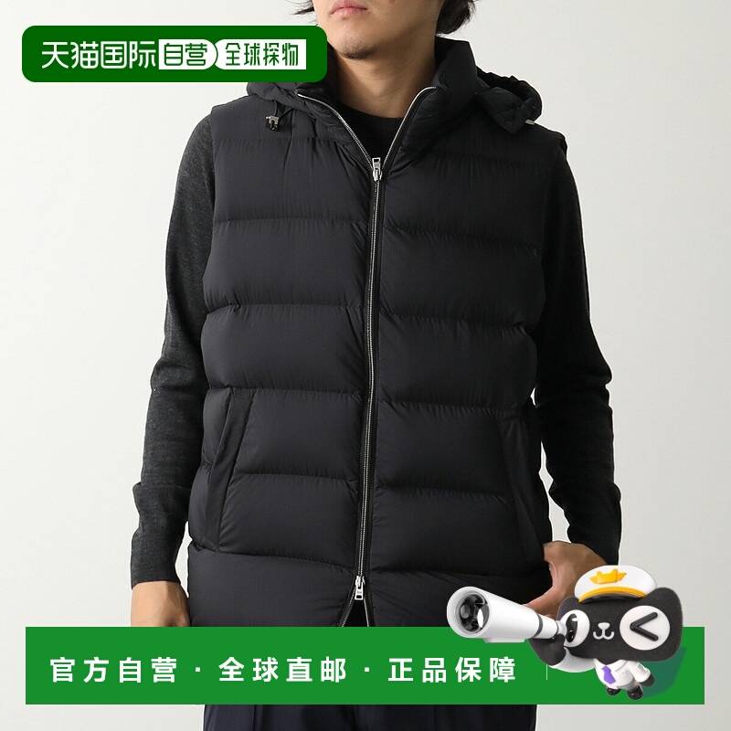 日本直邮HERNO 男士 Ecoage 羽绒背心 (PI001186U 12456Z) 带帽尼