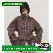 宽松条纹衬衫 1h可退 后背可调节腰 Rope 女装 日本直邮Adam