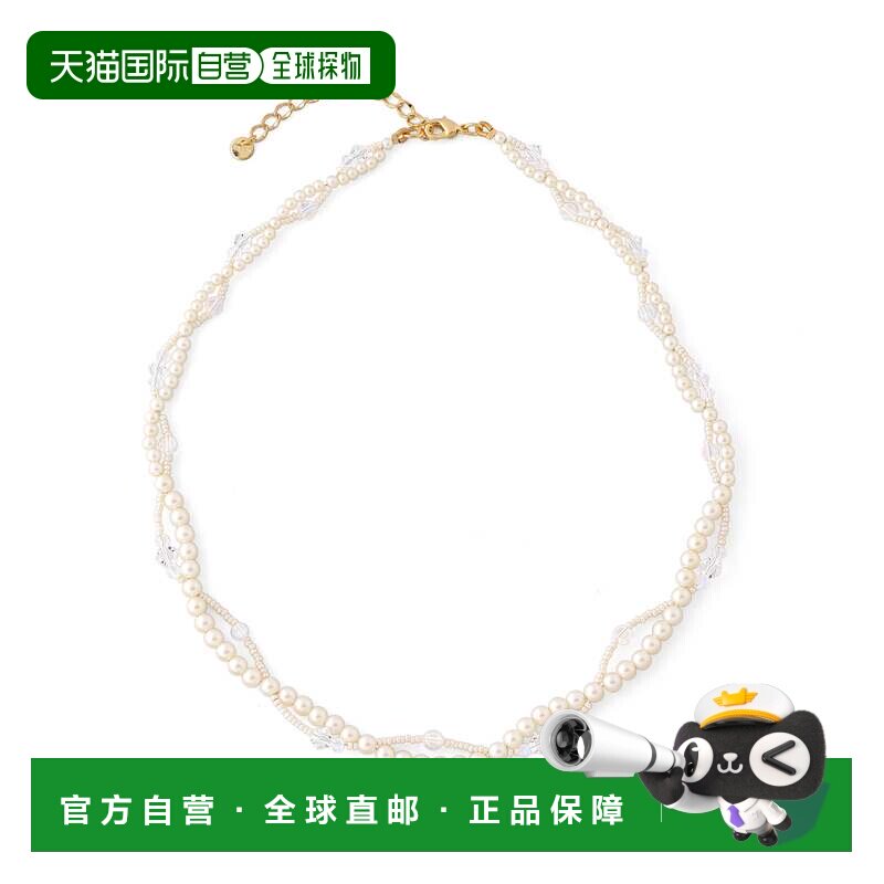日本直邮ANE MONE 女士 珍珠串珠交织项链 TK6000【付后1h可退】