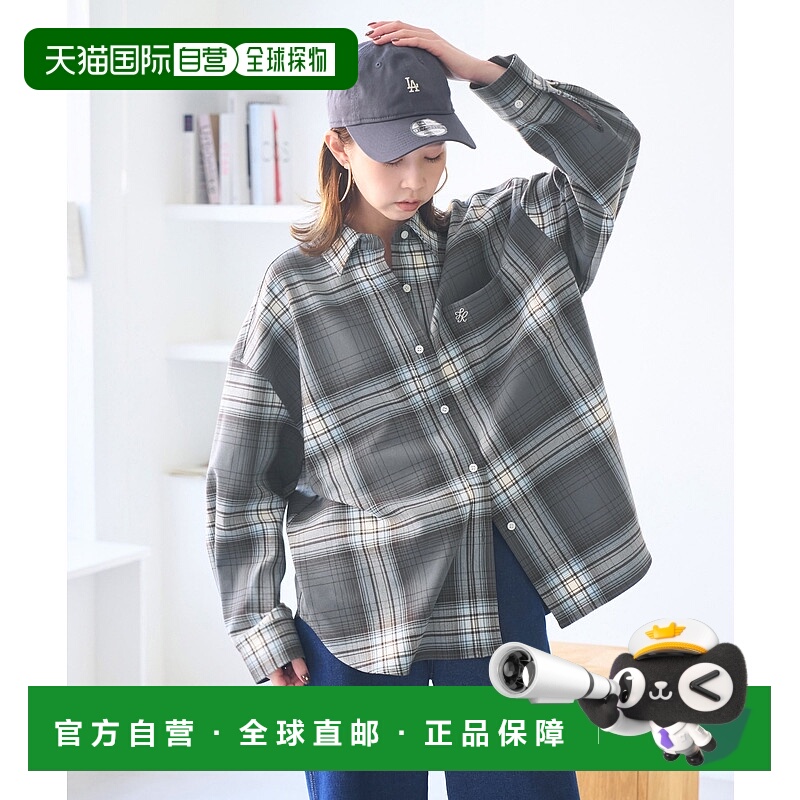 1h可退 日本直邮ROPE' PICNIC 若佩尼 女装 宽松格纹衬衫 半起毛