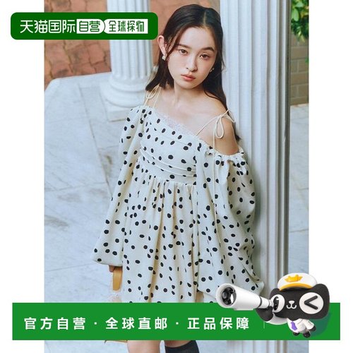 1h可退 日本直邮Lily Brown 泡泡袖迷你连衣裙