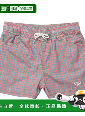 日本直邮ROXY 儿童 MINI PICNIC 格纹板鞋沙滩短裤 [25SPTBS25110
