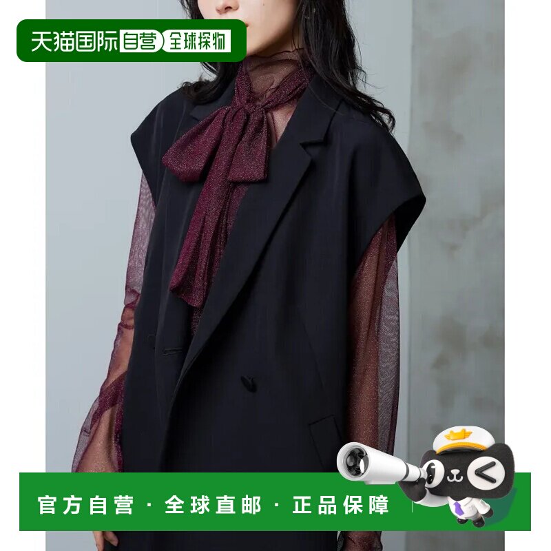 1h可退 日本直邮RUIRUE BOUTIQUE 女士亮片网纱透视上衣配领结 灵